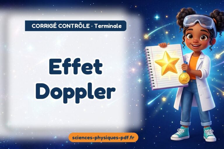 Effet Doppler : corrigé du contrôle de sciences physiques terminale – PDF gratuit à télécharger et imprimer