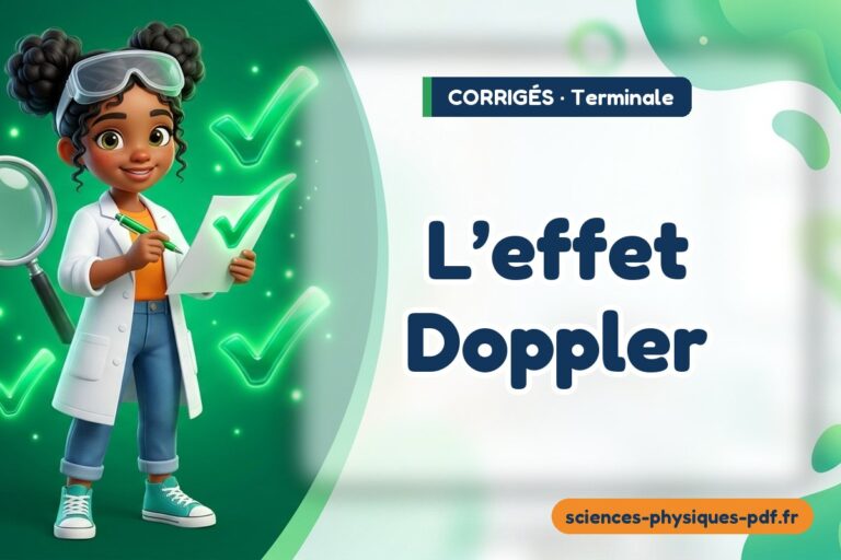 L’effet Doppler : corrigé des exercices de sciences physiques terminale – PDF gratuit à télécharger et imprimer