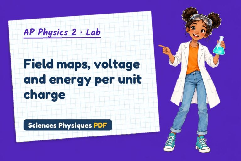 Electric field lab for AP Physics 2: practical with sample results (free PDF download)