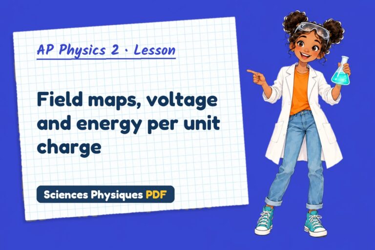 Electric field notes and lesson for AP Physics 2 (free PDF download)