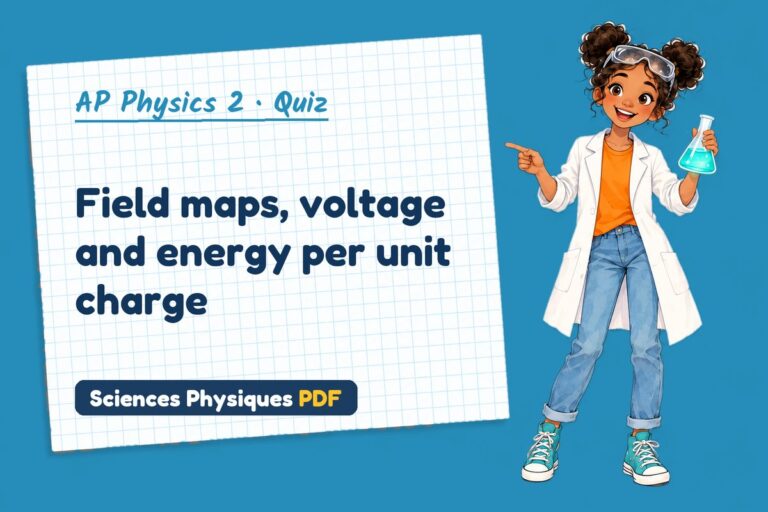 Electric field quiz for AP Physics 2: 10 questions with answers
