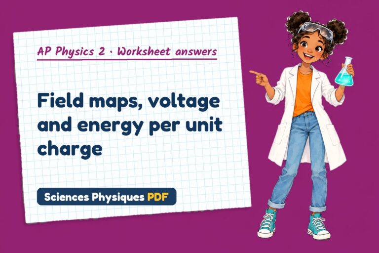 Electric field worksheet answers for AP Physics 2 (free PDF download)