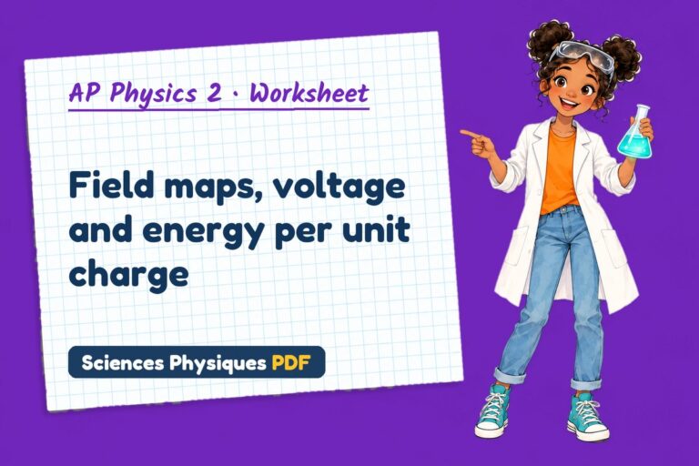 Electric field worksheet with answers for AP Physics 2 (free PDF download)