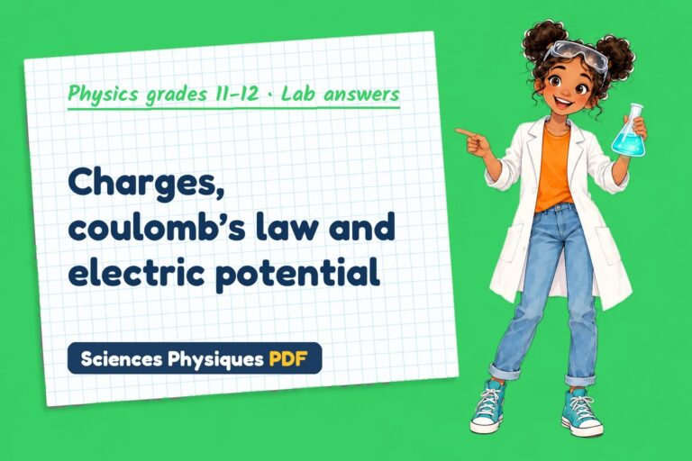 Electric field lab answers for A Level physics (free PDF download)
