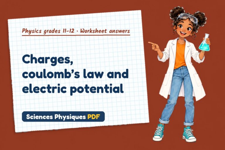 Electric field worksheet answers for A Level physics (free PDF download)