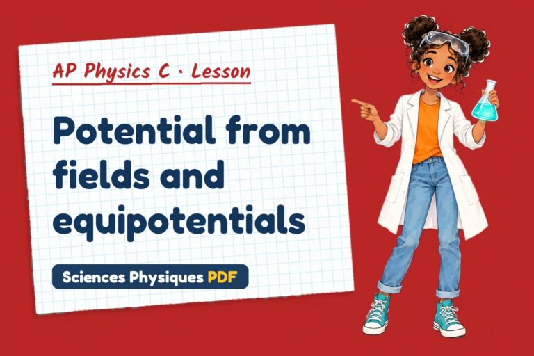 Electric potential notes and lesson for AP Physics C (free PDF download)