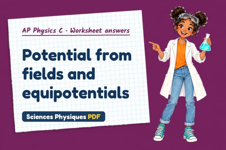 Electric potential worksheet answers for AP Physics C (free PDF download)