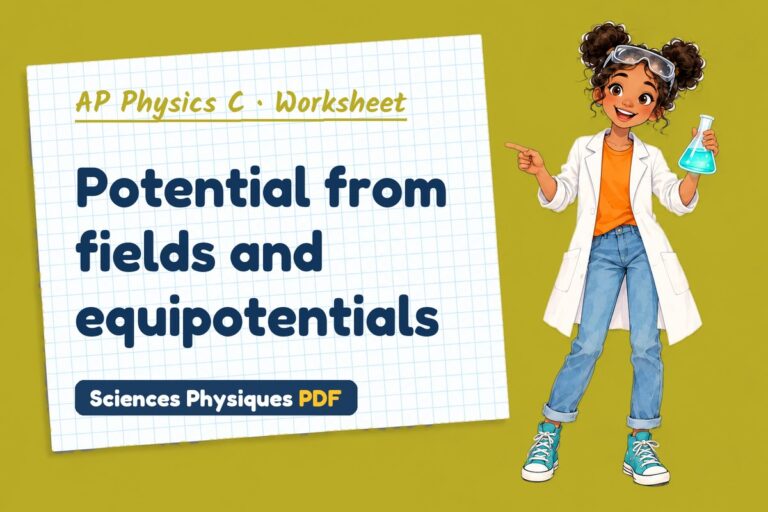 Electric potential worksheet with answers for AP Physics C (free PDF download)