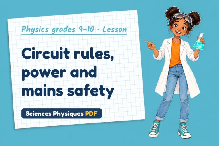 Electrical power notes and lesson for GCSE physics (free PDF download)