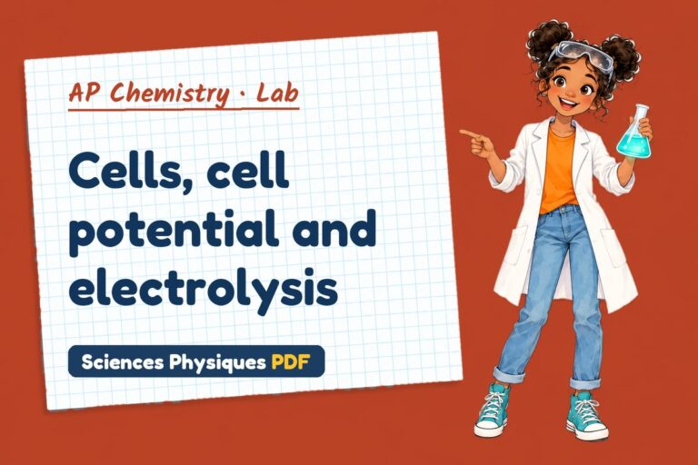 Electrochemistry lab for AP Chemistry: practical with sample results (free PDF download)