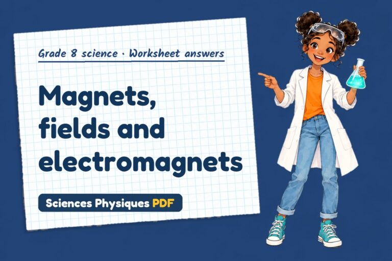 Electromagnet worksheet answers for grade 8 science (free PDF download)
