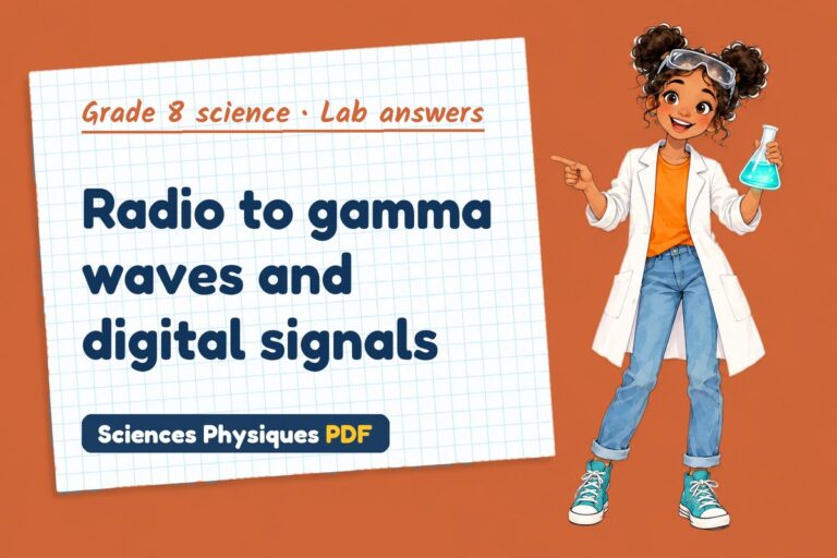 Electromagnetic spectrum lab answers for grade 8 science (free PDF download)