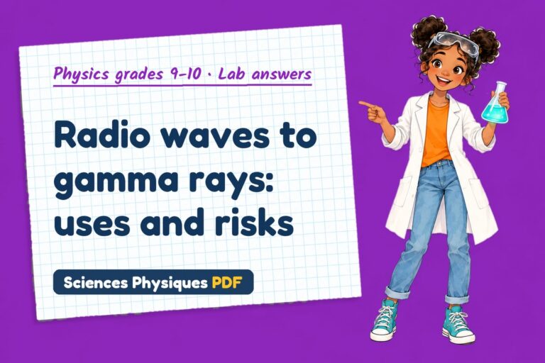Electromagnetic spectrum lab answers for GCSE physics (free PDF download)