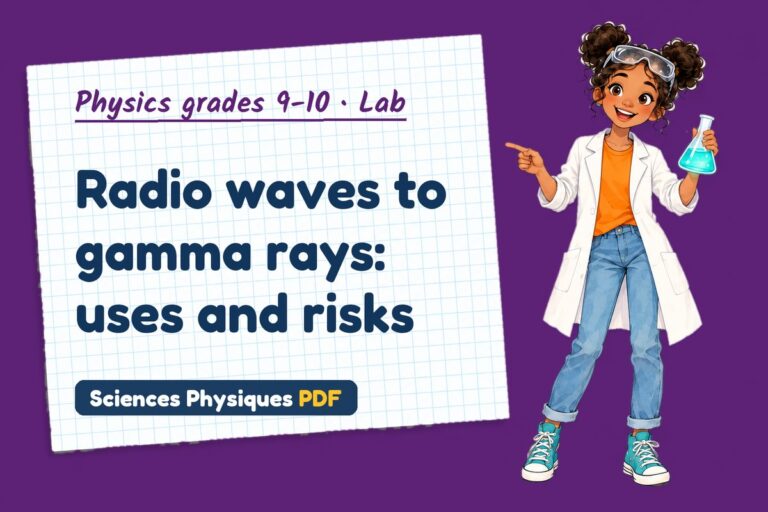 Electromagnetic spectrum lab for GCSE physics: practical with sample results (free PDF download)