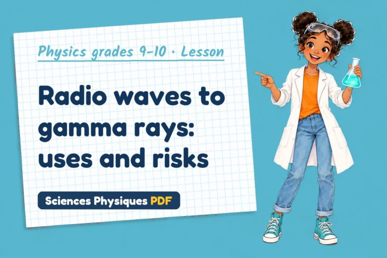 Electromagnetic spectrum notes and lesson for GCSE physics (free PDF download)