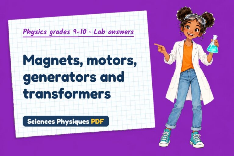 Electromagnetism lab answers for GCSE physics (free PDF download)