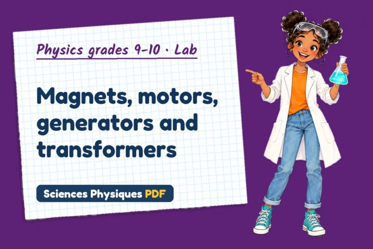 Electromagnetism lab for GCSE physics: practical with sample results (free PDF download)