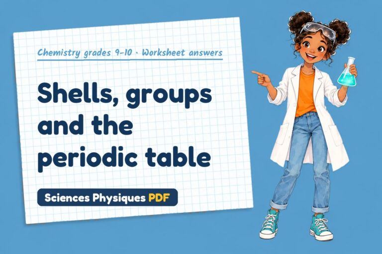 Electron arrangement worksheet answers for GCSE chemistry (free PDF download)