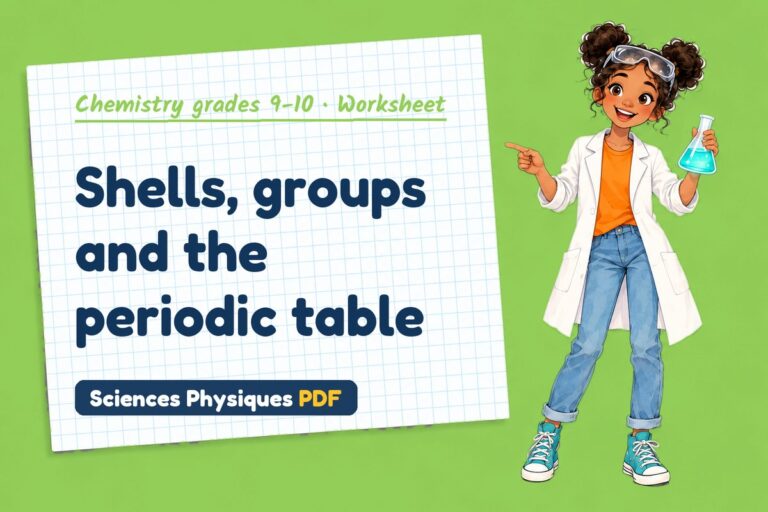 Electron arrangement worksheet with answers for GCSE chemistry (free PDF download)
