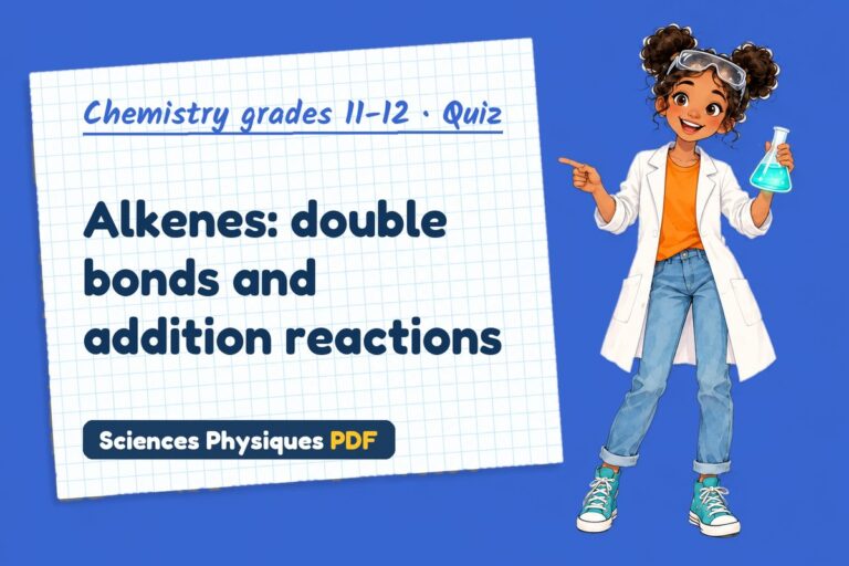Electrophilic addition quiz for A Level chemistry: 10 questions with answers