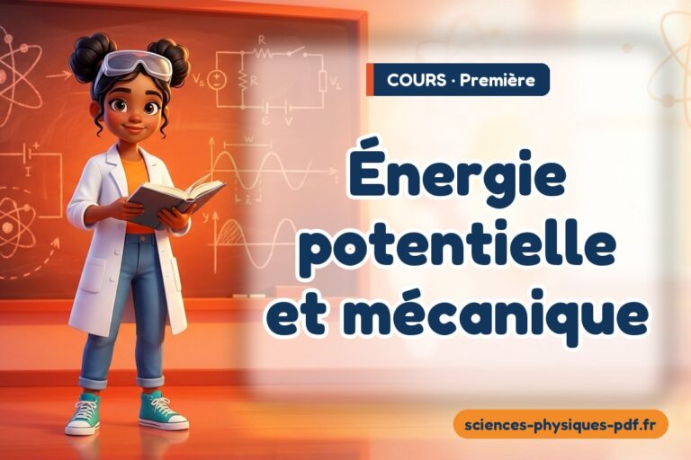 Énergie potentielle et mécanique : cours de physique-chimie en première – PDF gratuit à télécharger et imprimer