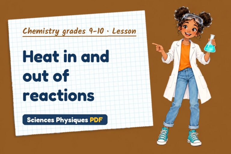 Energy changes notes and lesson for GCSE chemistry (free PDF download)