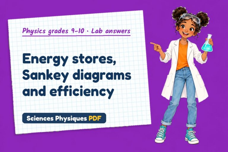 Energy efficiency lab answers for GCSE physics (free PDF download)