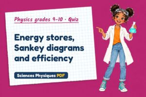 Energy stores, Sankey diagrams and efficiency