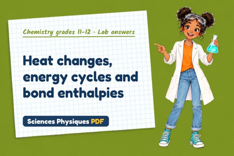 Enthalpy changes lab answers for A Level chemistry (free PDF download)