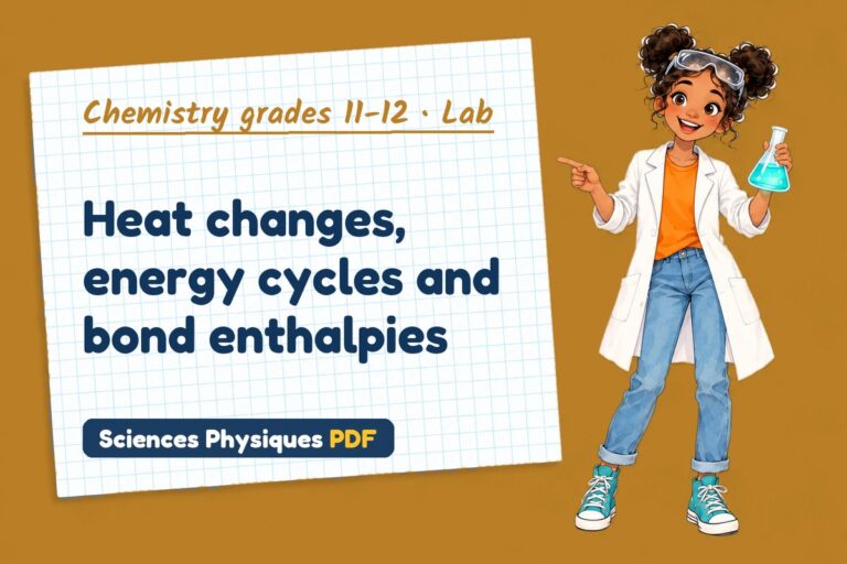 Enthalpy changes lab for A Level chemistry: practical with sample results (free PDF download)