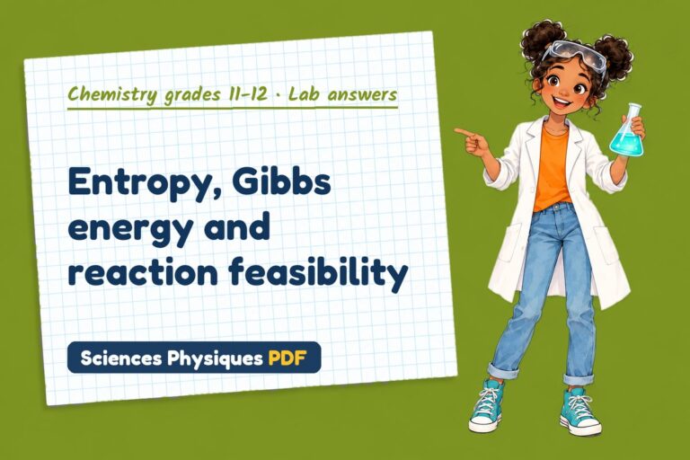 Entropy Gibbs energy lab answers for A Level chemistry (free PDF download)