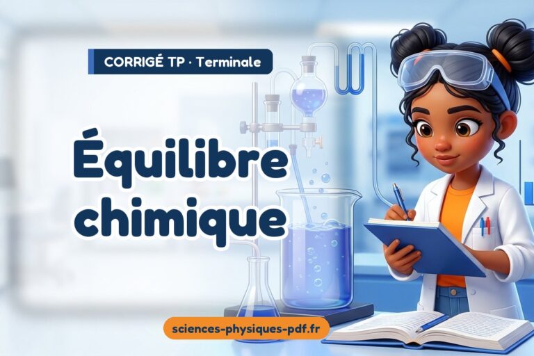 Équilibre chimique : corrigé du TP de sciences physiques terminale – PDF gratuit à télécharger et imprimer