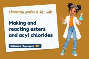 Making and reacting esters and acyl chlorides