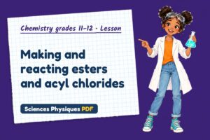 Making and reacting esters and acyl chlorides