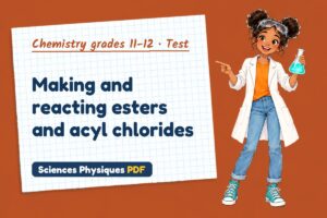 Making and reacting esters and acyl chlorides