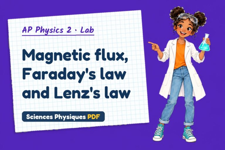 Faraday’s law lab for AP Physics 2: practical with sample results (free PDF download)