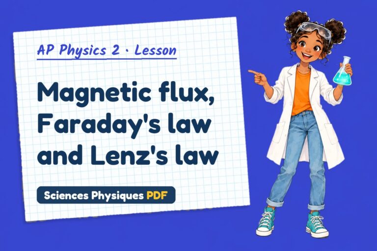 Faraday’s law notes and lesson for AP Physics 2 (free PDF download)