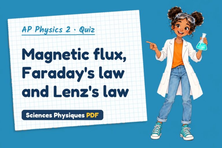 Faraday’s law quiz for AP Physics 2: 10 questions with answers