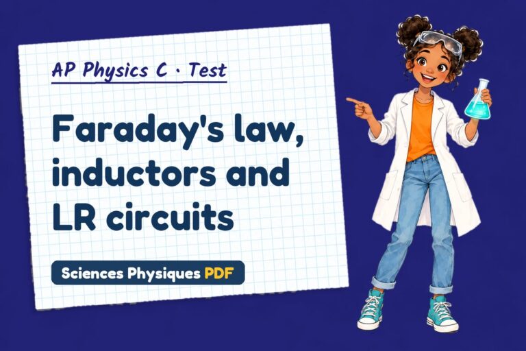 Faraday’s law test with answers for AP Physics C (free PDF download)