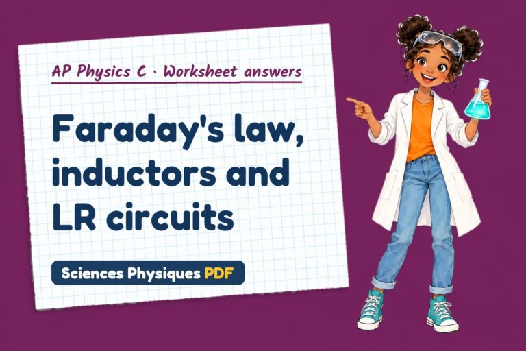 Faraday’s law worksheet answers for AP Physics C (free PDF download)