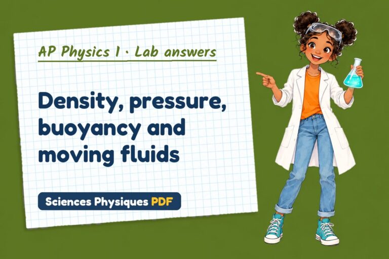 Fluid mechanics lab answers for AP Physics 1 (free PDF download)