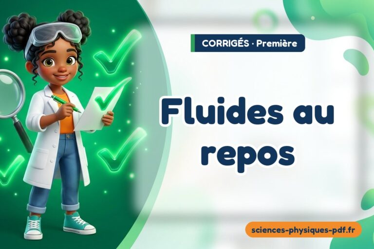 Fluides au repos : corrigé des exercices de sciences physiques première – PDF gratuit à télécharger et imprimer