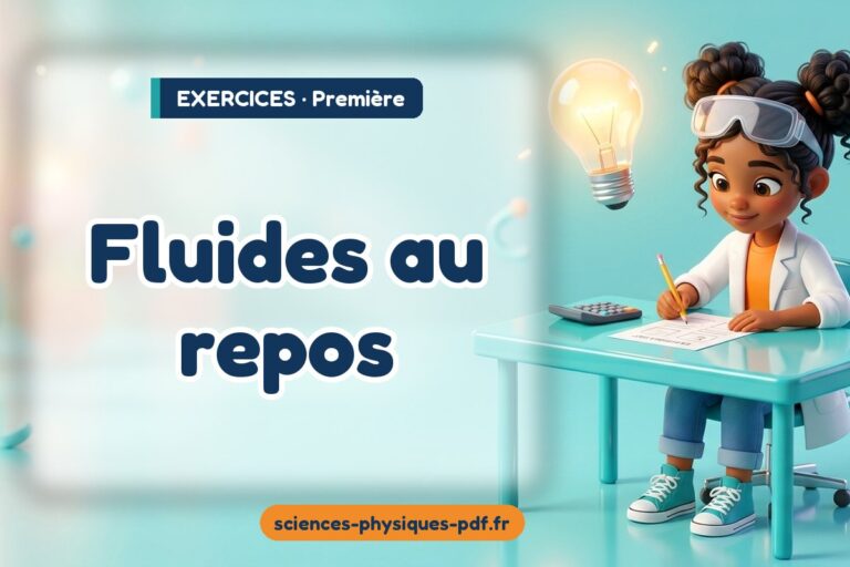 Fluides au repos : exercices de sciences physiques en première – PDF gratuit à télécharger et imprimer