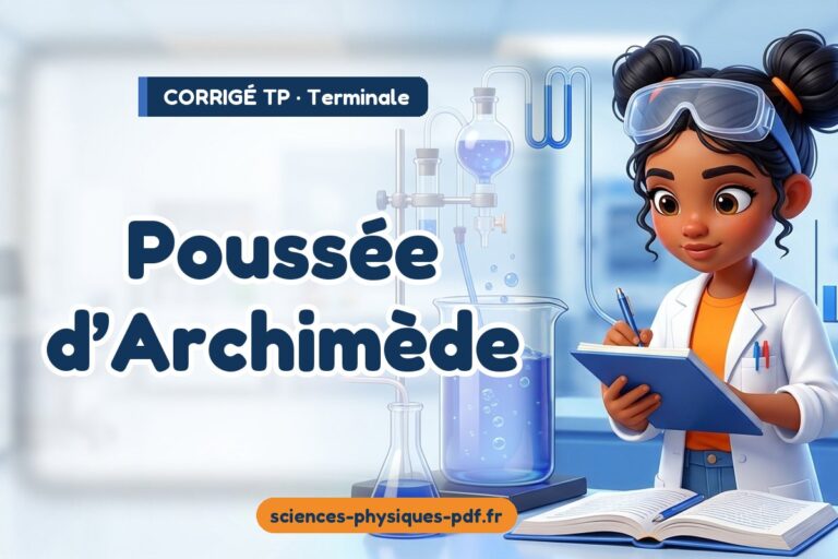 Poussée d’Archimède : corrigé du TP de sciences physiques terminale – PDF gratuit à télécharger et imprimer