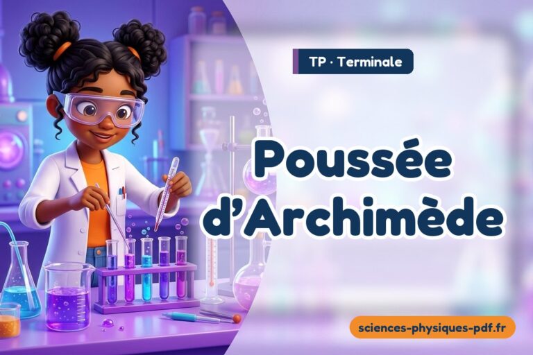 Poussée d’Archimède : TP de sciences physiques en terminale – PDF gratuit à télécharger et imprimer