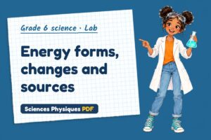 Energy forms, changes and sources