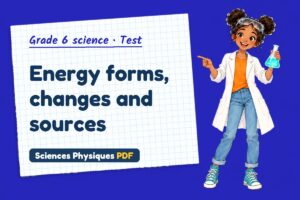 Energy forms, changes and sources