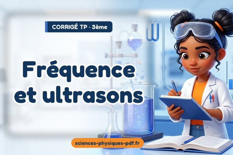 Fréquence et ultrasons : corrigé du TP de sciences physiques 3e – PDF gratuit à télécharger et imprimer