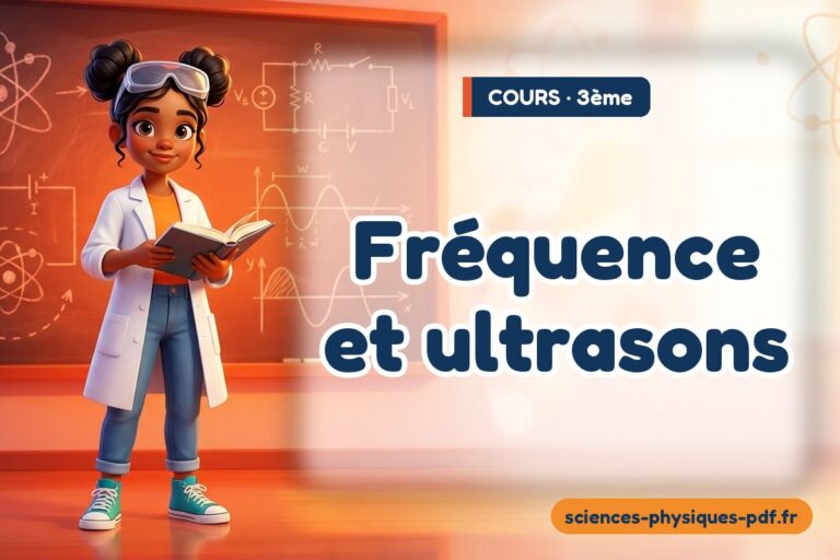 Fréquence et ultrasons : cours de sciences physiques en 3e – PDF gratuit à télécharger et imprimer