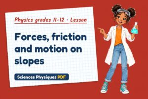 Forces, friction and motion on slopes